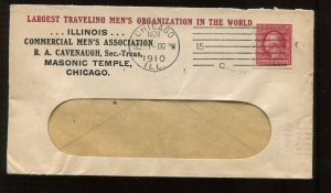 344 Schermack Used on Mens ASSN Masonic Temple Chicago  Cover MG24