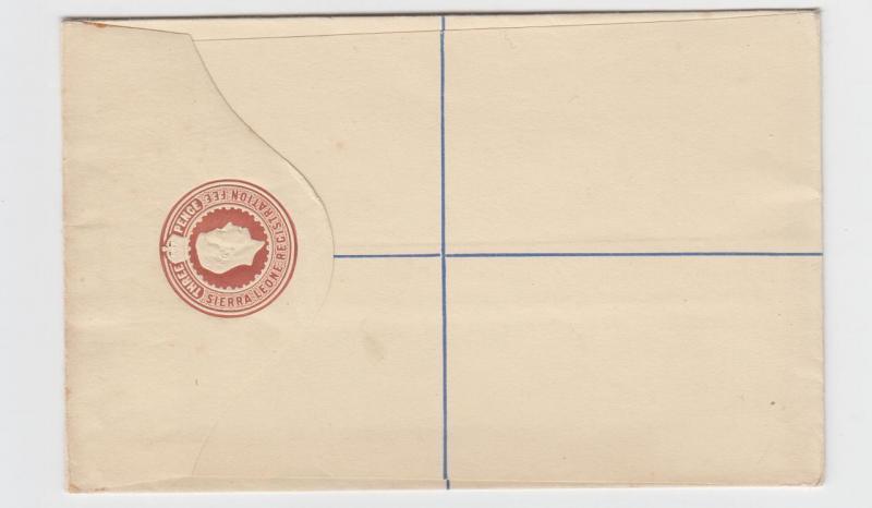 SIERRA LEONE  GV1 3d REGISTERED ENVELOPE VF UNUSED H&G#E5 (SEE BELOW