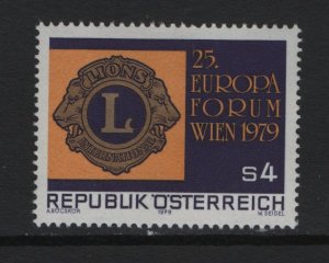 Austria  #1136  MNH  1979  Lions international