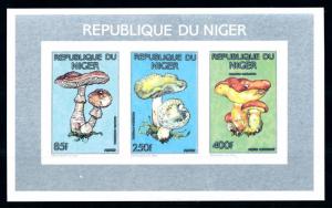 [95570] Niger 1990 (1991) Mushrooms Pilze Imperf. Miniature Sheet MNH