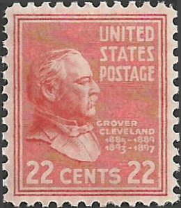 # 827 MINT NEVER HINGED ( MNH ) GROVER CLEVELAND XF+