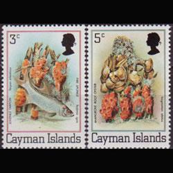 CAYMAN IS. 1980 - Scott# 452-3 Marine Life 3-5c NH