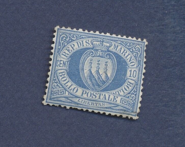 SAN MARINO  - Scott 7 - unused lightly hinged --b