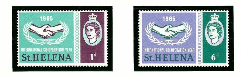 St Helena 182-83 MNH 1965 Intl Cooperation Year