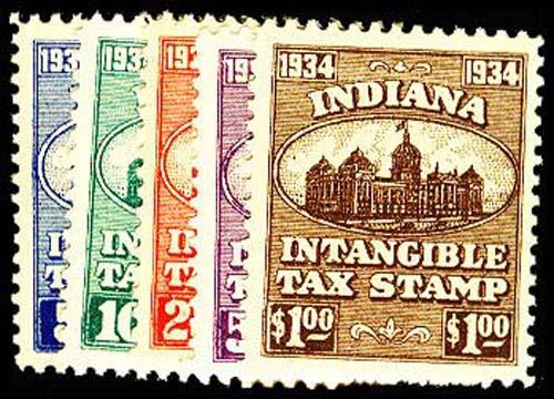 U.S. INDIANA ST. REVS D10-14  Mint (ID # 27846)