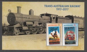 Australia 4655a Train Souvenir Sheet MNH VF