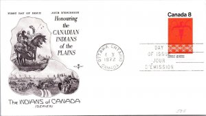 Canada 1972 FDC - Canadian Indians Of The Plains - Ottawa Ont - J8856