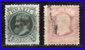 1882 - 1884 - Brasil - Sc. 83 - 84 - BR- 271 - Scaneadas a 600 ppp