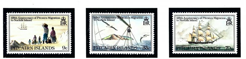 Pitcairn Is 203-05 MNH 1981 Anniv of Migration to Norfolk Is      (KA)