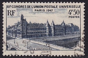 France - 1946 - Scott #780 - used - La Conciergerie Prison UPU Congress
