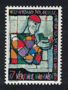 UN Vienna Jester holding Dove World Federation 1996 MNH SG#V202