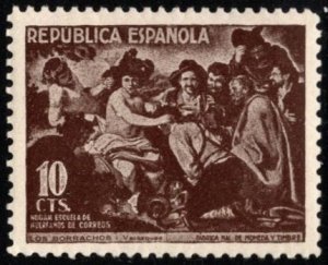 1938 Spain Charity Cinderella 10 Centimos Post Office Orphans School Home