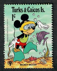 Turks and Caicos #401 Disney Mint Hinged single