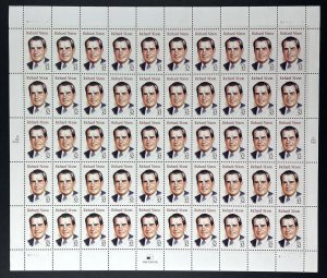 Scott 2955 RICHARD M. NIXON Sheet of 50 US 33¢ Stamps MNH 1995