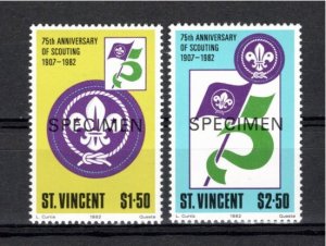 St. Vincent 1982 MNH Sc 650-1 SPECIMENS