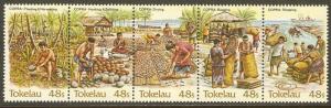 Tokelau #103 NH Harvesting Copra STRIP