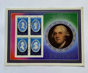 1 SOUNENIER SHEET250TH ANNIVERSARY OF THE BIRTH OF JOSIAH WEDGWOOD,, LESOTHO 