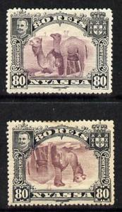 Nyassa Company 1901 Dromedaries 80r with inverted centre ...