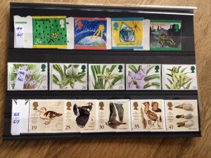 G. B. Ozone Plants & Birds mint never hinged stamps A11868