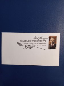 FDC - Charles W. Chestnutt, Black Heritage, .41c, Issued January 31, 2008