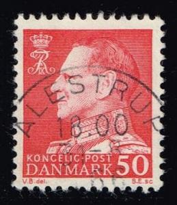 Denmark #418 King Frederik IX (non-fluor); used (0.50)