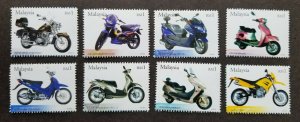 *FREE SHIP Malaysia Motorcycles & Scooter 2003 Vehicle Motorbikes (stamp) MNH