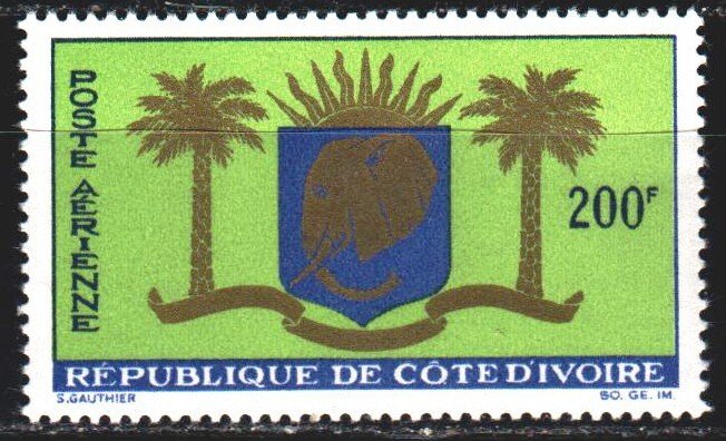 Ivory Coast. 1964. 268. Coat of arms of the Ivory Coast. MLH.