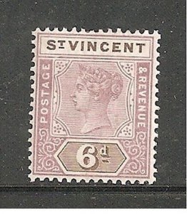 Album Treasures St Vincent Scott # 68 6p Victoria Mint Hinged