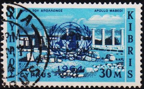 Cyprus. 1962 30m S.G.216 Fine Used