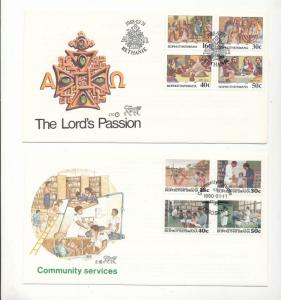 Bophuthatswana 1987/90 Religion Air Art Covers FDC (12) KS1781