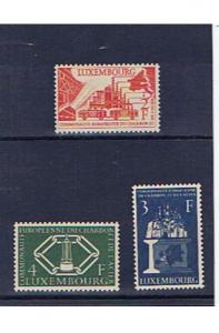 LUXEMBOURG 1956 COAL AND STEEL SET U/MINT