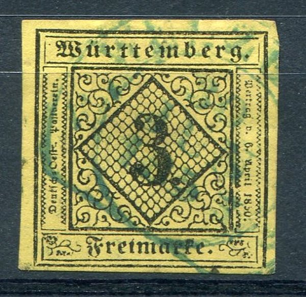 Wuerttemberg  Michel #2i   XF