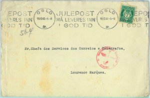 85262 - NORWAY - Postal History - Nice postmark COVER to LOURENCO MARQUES  1942