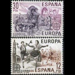 SPAIN 1981 - Scott# 2236-7 Europa-Dancers etc. Set of 2 NH