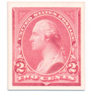 248P4 2c George Washington 1894 issue plate proof on card, Bureau of Engraving