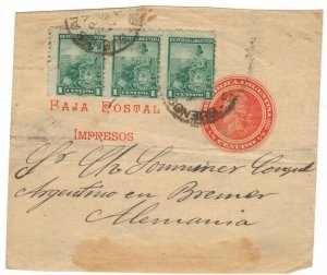 Argentina 1900 Wrapper Newspaper Wrap 1/2 Centavos Stamps Scott 123 Liberty