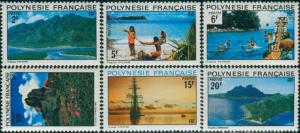 French Polynesia 1974 Sc#278-283,SG180-185 Polynesian Landscapes set MNH