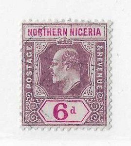 Northern Nigeria Sc #34  6p  used VF