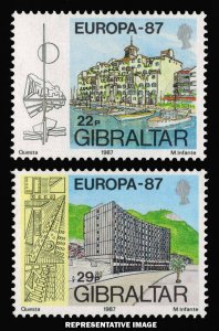 Gibraltar Scott 499-500 Mint never hinged.