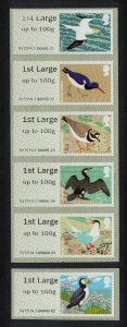 Great Britain Birds Post and Go 1st Class Large 6v 2011 MNH