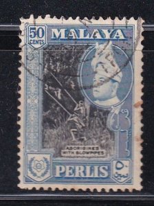 Malaya Perlis 1957 Sc 36 50c Used