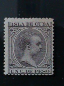 ​CUBA-1890 SC#132 KING ALFONSO XIII-MLH -VF-134 YEARS OLD- VERY RARE LAST ONE