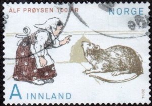 Norway 1748 - Used - (10k) Mrs. Pepperpot / Mouse (2014) (cv $2.35)
