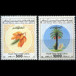 LIBYA 1988 - Scott# 1351-2 Palm Tree Set of 2 NH