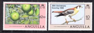 Anguilla 387-388 Bird Fruit MNH VF