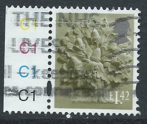 GB England £1.42 - used