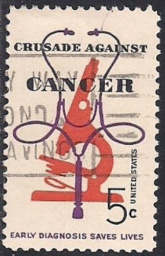 1263 5 cent Crusade Against Cancer VF used