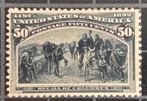 US Stamps-SC# 240 - MRG - Re-Gum - Very Fresh - With PSE Cert - SCV = $200.00