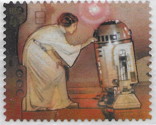 US #4143f  Star Wars 30th Anniversary.  Princess Leia and R2-D2.