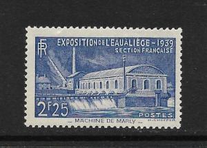 FRANCE - SCOTT #388 - PUMPING STATION AT MARLY - F - VF - LIGHTLY HINGED - OG